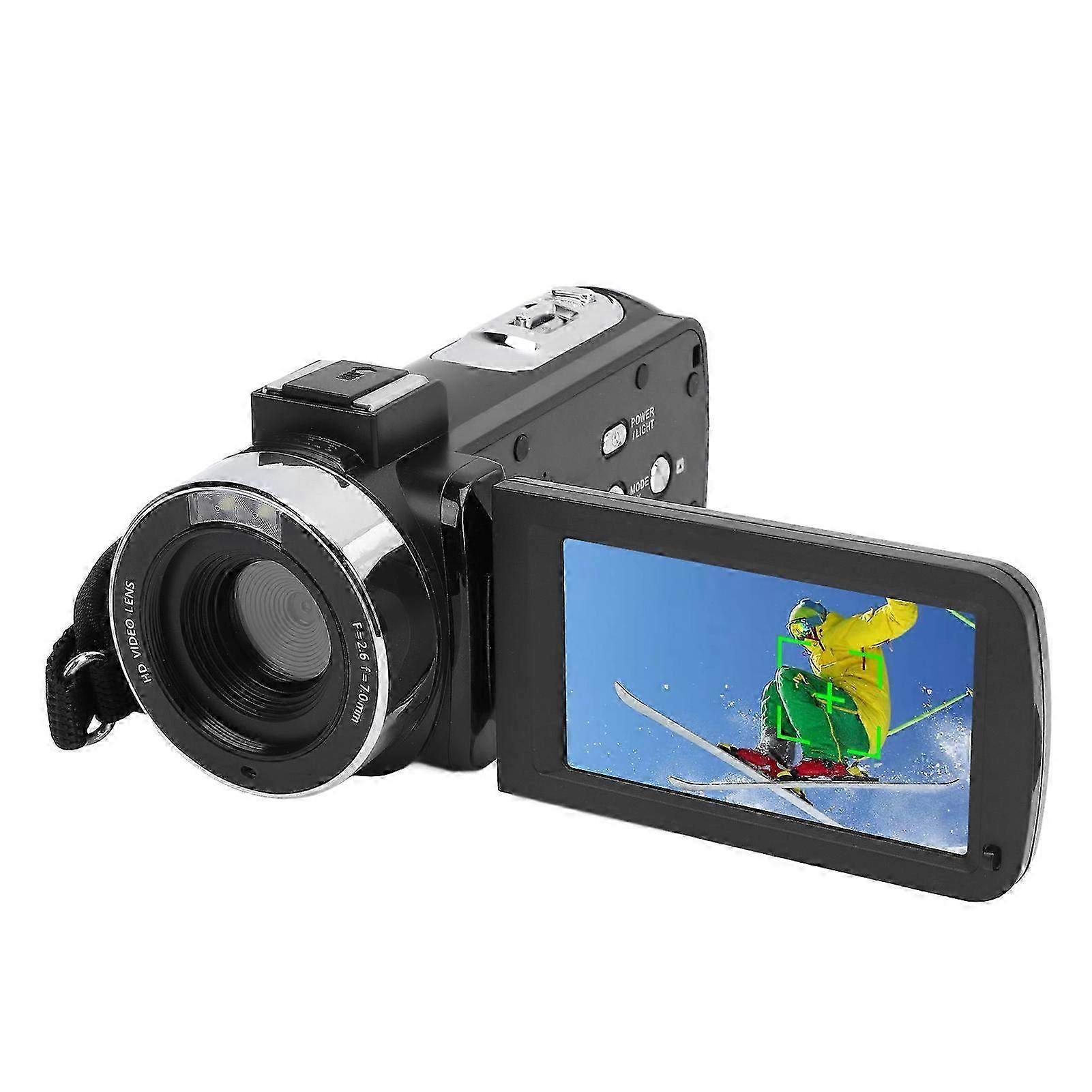 1080P Camcorder with 3 Inch TFT Rotating Screen - 30MP Digital Video Camera with 18X Zoom for High-Quality Recording