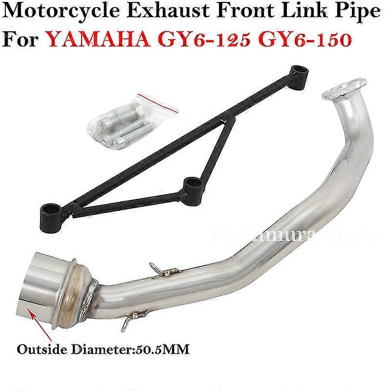 2025 Voll system für Yamaha GY6-125 GY6-150 gy6 125cc 150cc Motorrad Auspuff Flucht modifizierten Schall dämpfer mit Front Link Pipe DB Killer