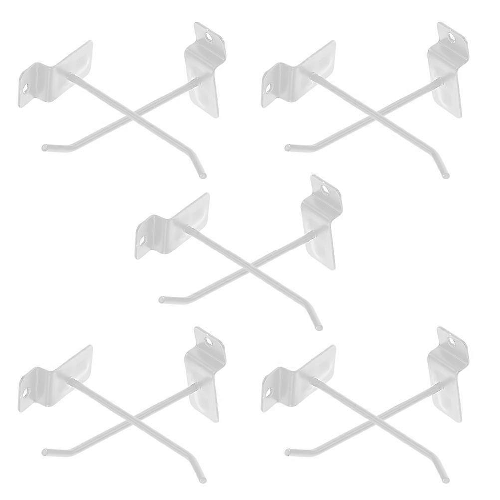 Metal Pegboard Hooks 10cm Utility Hanging Display For Supermarket Shelves 4mm Diameter 10Pcs