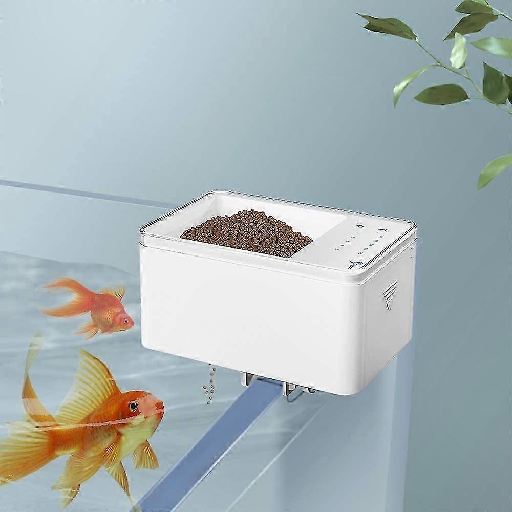 Digital Fish Feeder Timer, 70ML Auto Food Dispenser for Aquariums, Battery Operated Smart Feeding Solution