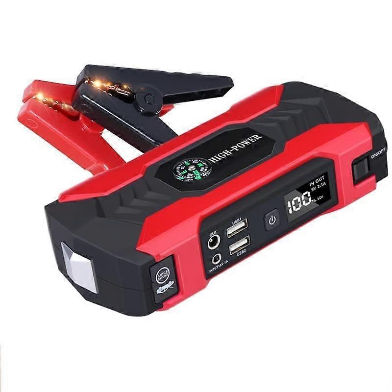 600 A 12 V Car Jump Starter Power Bank, 12000 mAh, LCD Display, LED Light, For Up To 6.0 L Petrol and 3.0 L Diesel