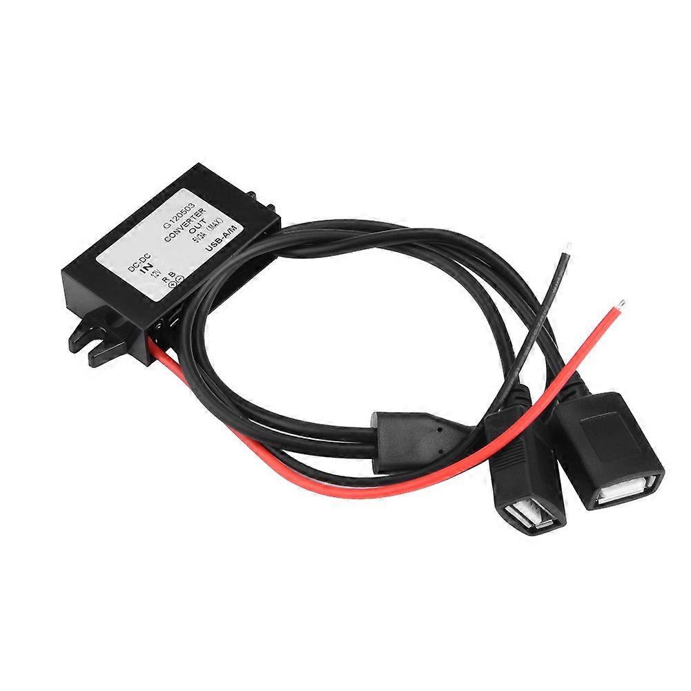 DC-DC 12V to 5V 3A Dual USB Step Down Converter Power Supply Module