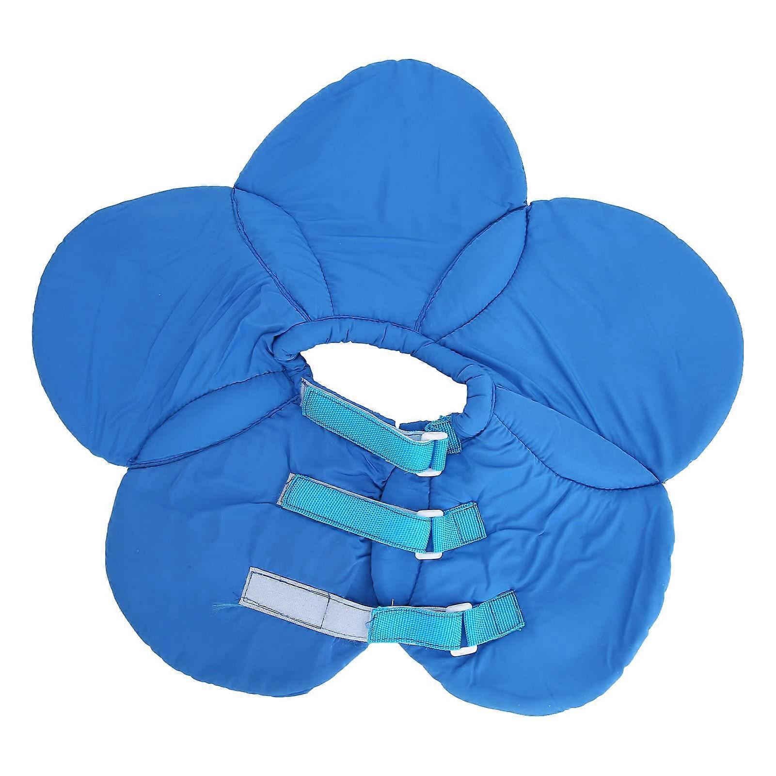 Pet Elizabeth Adjustable Waterproof Breathable Cone Collar with Cow Flowers Design for Dogs and Cats (Size M)