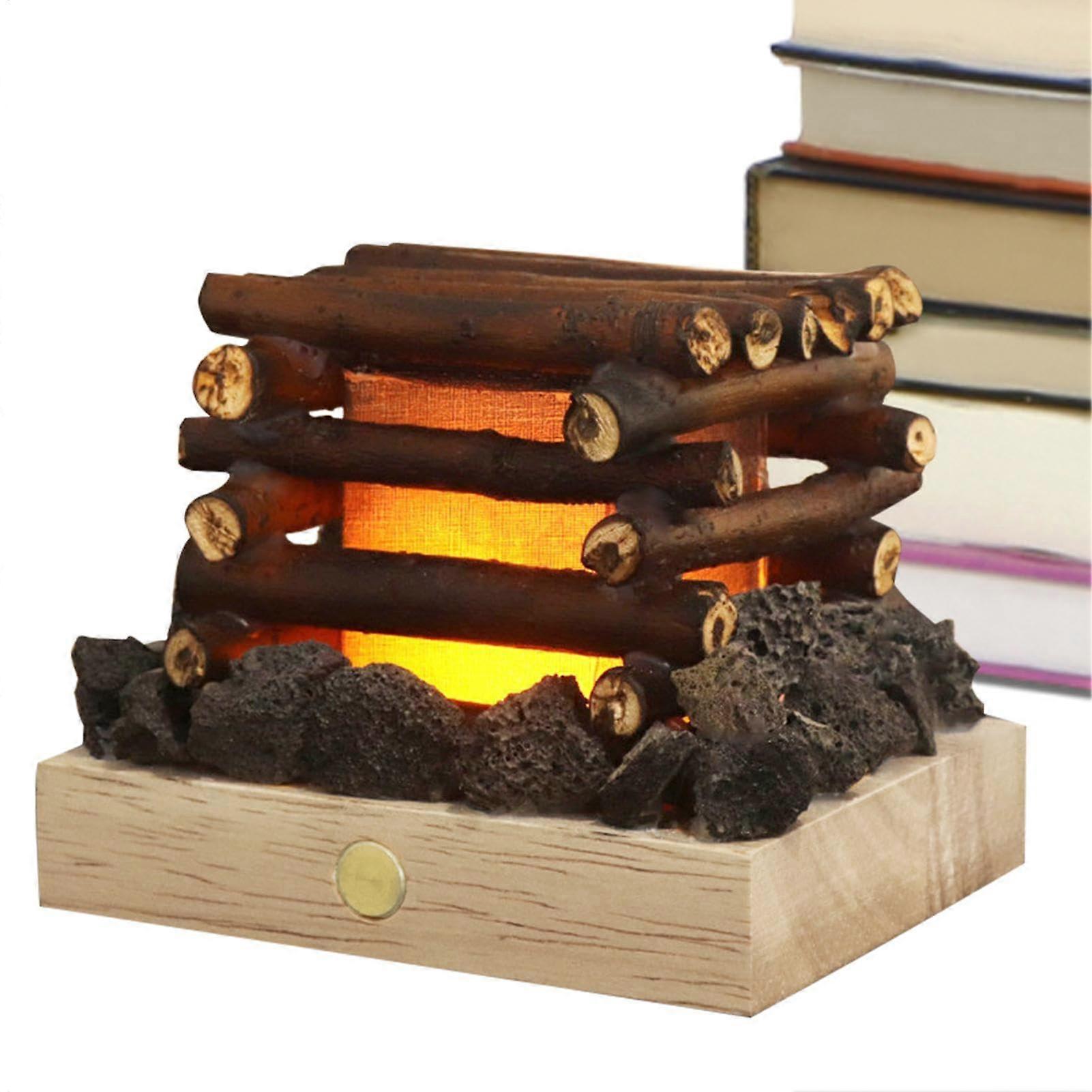 LED Fire Lamp Battery-Powered Indoor Square Flame Effect For Fireplace Artificial Flame Bood Leck-Feuerwehr
