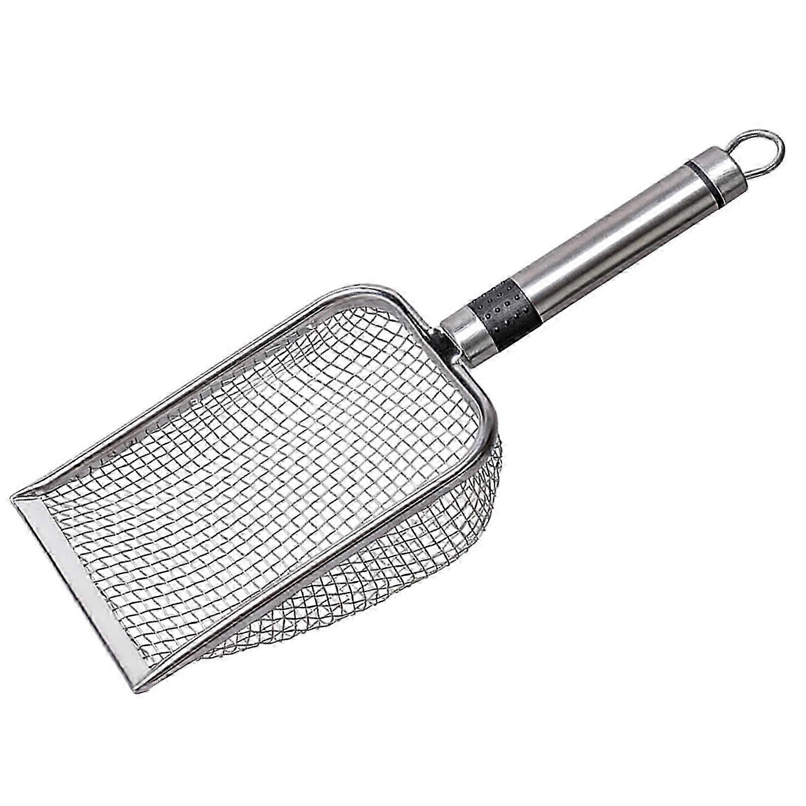 Cat Litter Scoops Metal Deep Shovel Comfort Handle For Easy Scooping Sifting Slots For Most Type Of Litter Pet Supplies