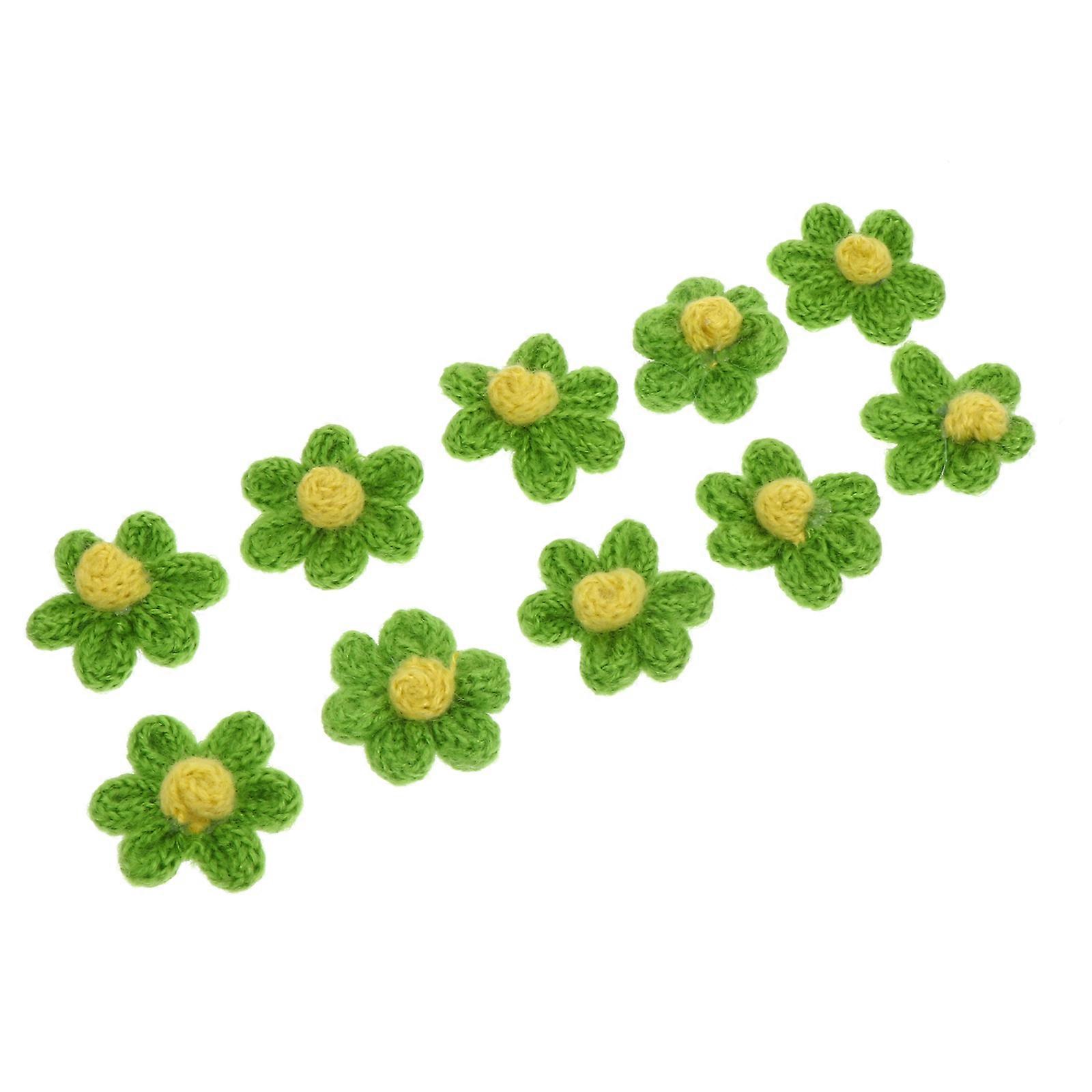 10pcs Flower DIY Hairpins Decorative Brooches Sewing Patches for Headbands Bags Clothing Craft Projects