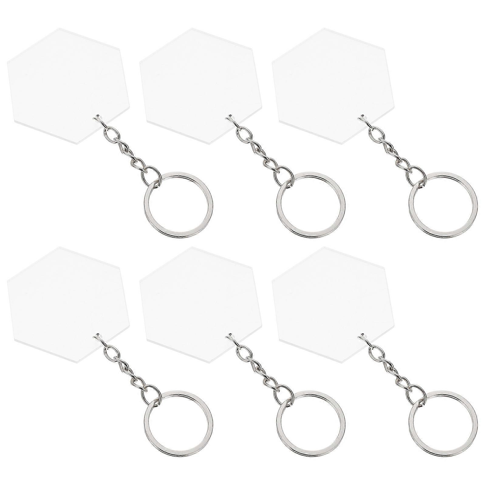 DIY Hexagon Acrylic Discs for Decor White Color Lightweight Portable 48pcs Suitable for Daily