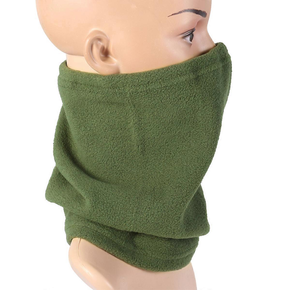 Multi-functional Use Neck Warmer Bandana For Outdoor Activities Green 12.6X9.4X0.4In Windproof 1Set