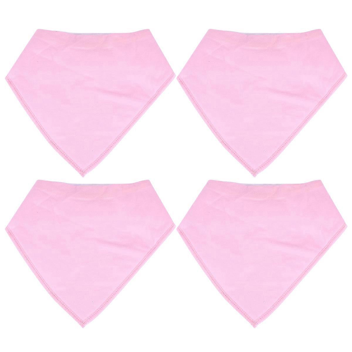Cotton Towels 4Pcs Pink for Wearing with Easy Roll-Up Storage Feature