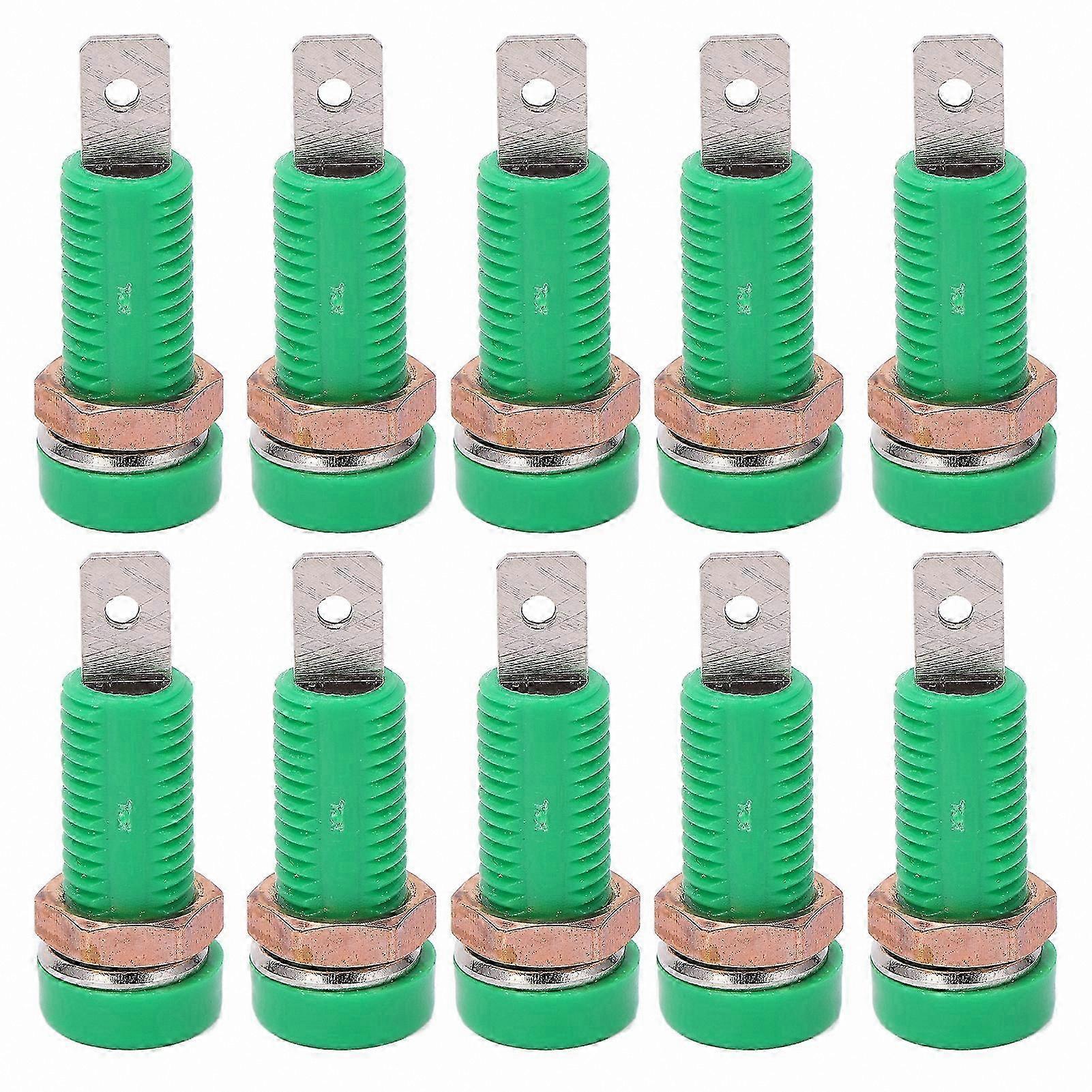 10-Pack 4mm Binding Post Adapter for Electronic Instruments Panel Connection