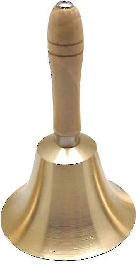 Solid mässing handklocka med trähandtag, heminredning