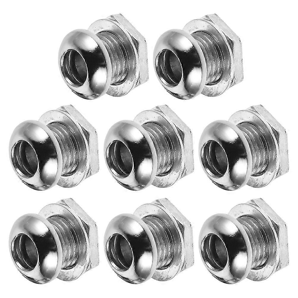 Snare Drum Replacement Air Vent Screws 8Pcs Durable Hardware For Musicians And Drummers Silver Drum Stability