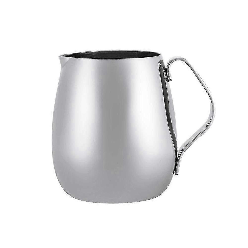 Stainless Steel Milk Frothing Pitcher & Latte Coffee Mug (600ml) - Perfect Jug for Barista-Style Frothing & Coffee Preparation