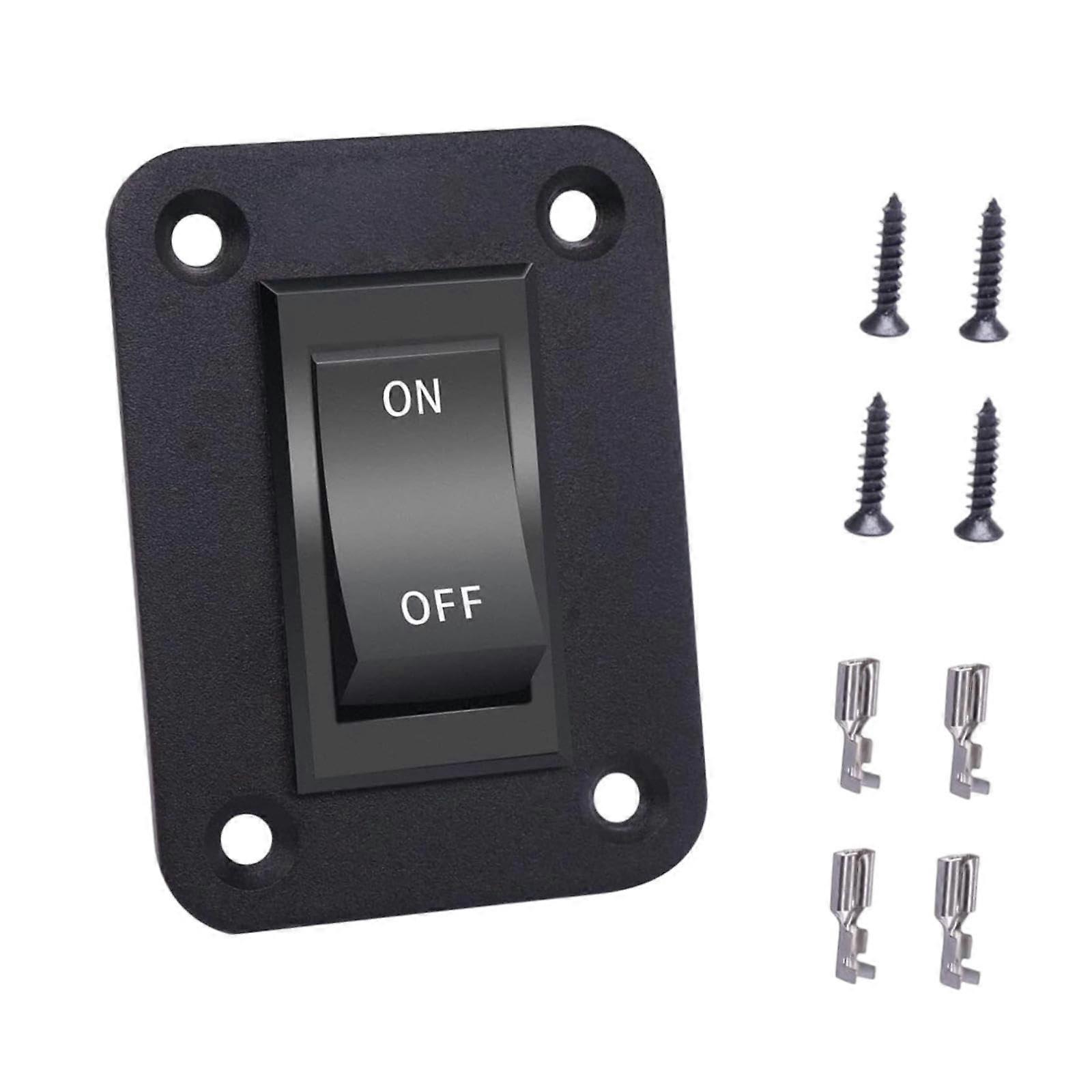 4-Pole Switch Panel for Vehicles, Premium KCD2 7 Replacement Light Switch, Easy Installation, Durable Design