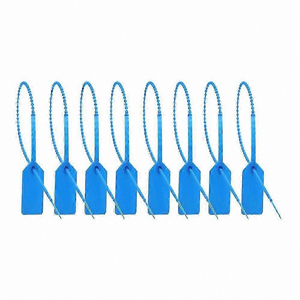 100 Count Plastic Tamper Seals, Self-Locking Security Ties with Sequential Numbers, 250mm Length