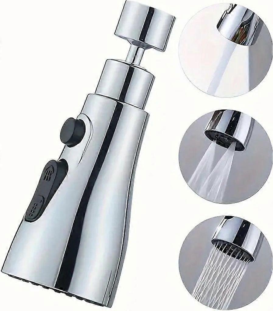 Adjustable aerator for kitchen faucets, taps, shower heads