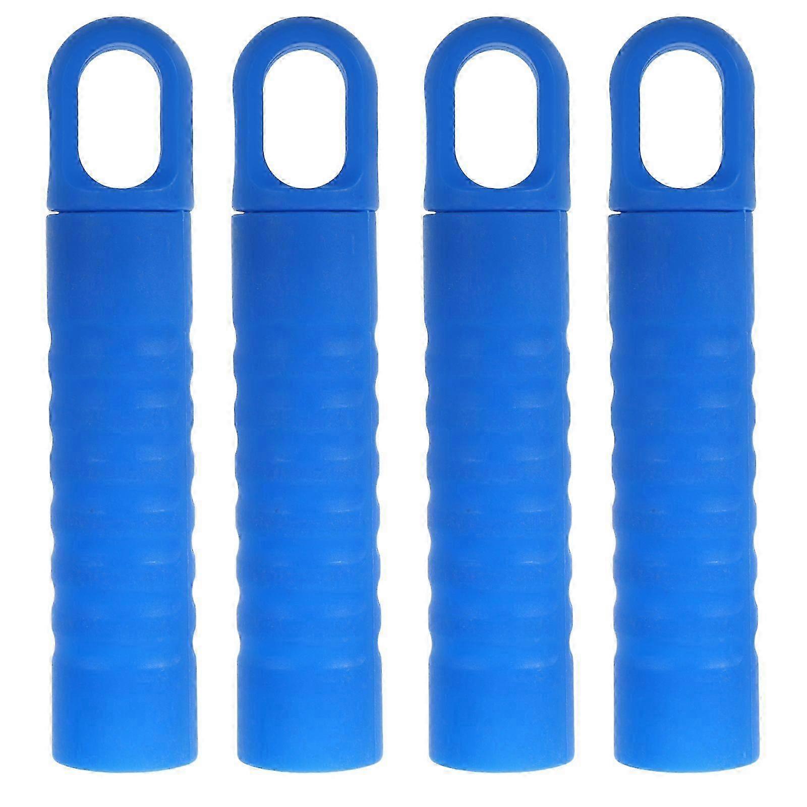 4pcs Broom Handle Grip With Hanging Hole Mop Stick Replacement End Cap 22mm Floor Brush Handle Sleeve Plastic Mop Rod Handle Grip