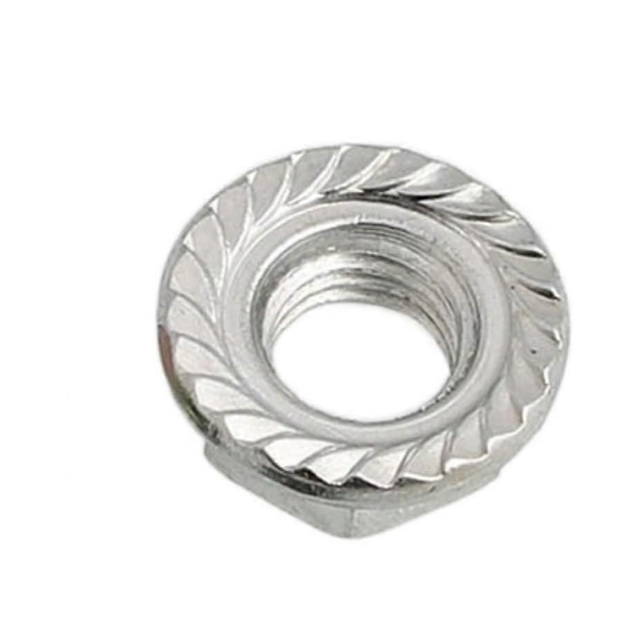 Pack of 1/2/5 M4 M5 M6 M8 M10 M12 304 Stainless Steel Hex Lock Nut with Flange GB6187