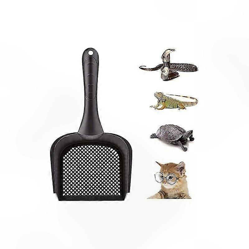 Black Plastic Scoop for Cat Litter Cleanup
