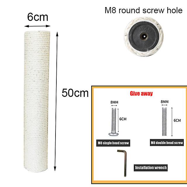 Pvc Cat Scratching Post For Cat Tree Diy Cat Climbing Frame Replacement Post Sisal Rope Entangle Kitten Toy Scratch Furniture