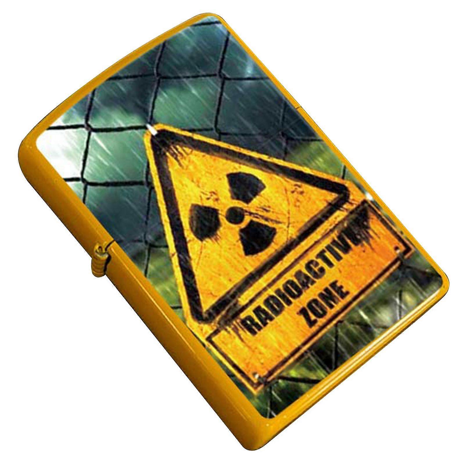 Fallout Themed Lighter Windproof Butane Refillable Cool Retro Card Lighter for Men Fans Great Dad Present Idea