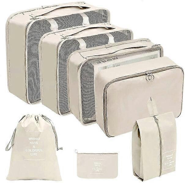 M90 suitcase, beige, multi-size storage set for travel