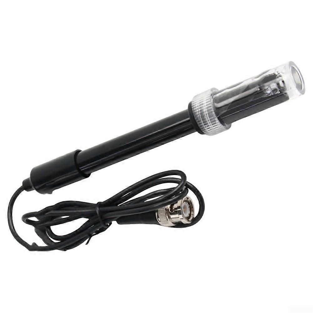 PH Electrode Probe, 014 PH Probe for BNC, PH Sensor for Water Testing (Black)