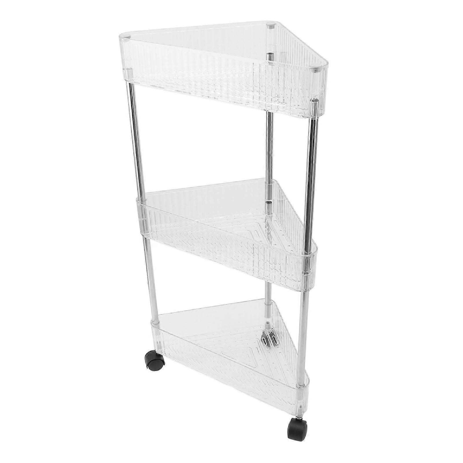 Bathroom Storage Shelf Multipurpose Modern Simple Style Multi Layers Large Capacity Corner Shelf Stand for Home 31.5x23.5x61cm / 12.4x9.3x24.0in 