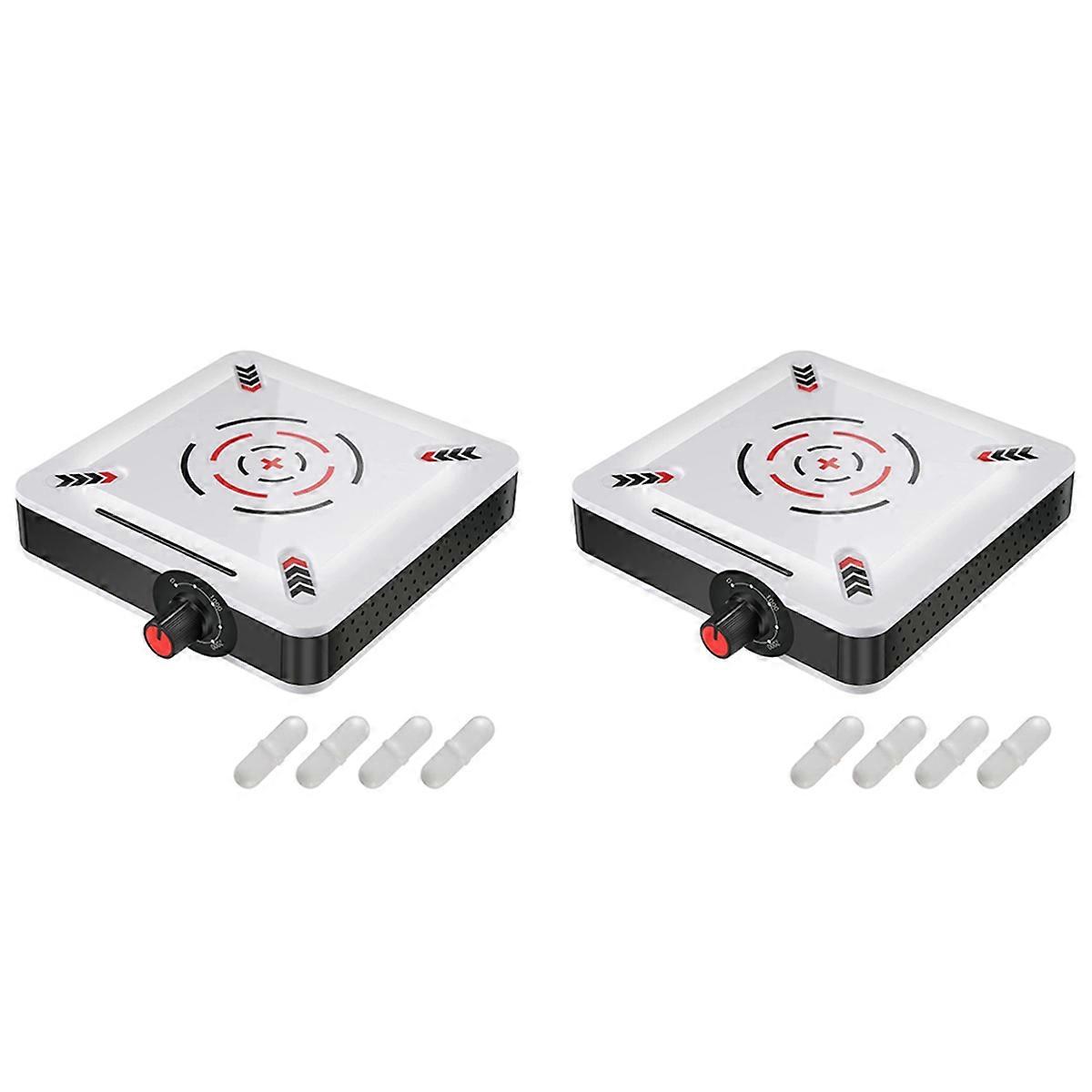 2X Magnetic Stirrer 6.5Inch Stir Plate 2500RPM Speed Stirrer Machine with Stir Bars UK Plug