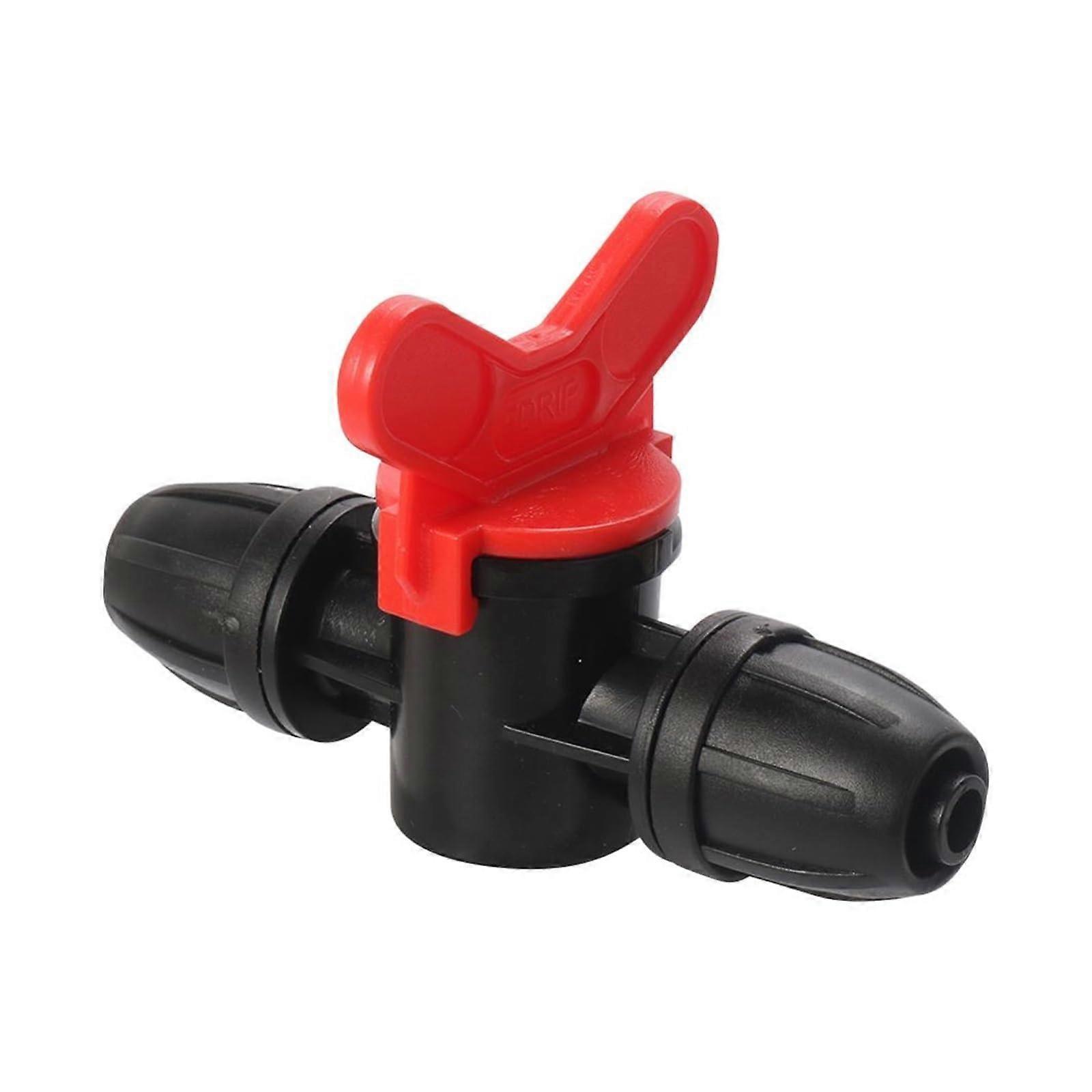 8mm Capillary Lock Through Valve With Switch Control For Water Flow, Micro Spray Connector Horticultural Production 1 Pc