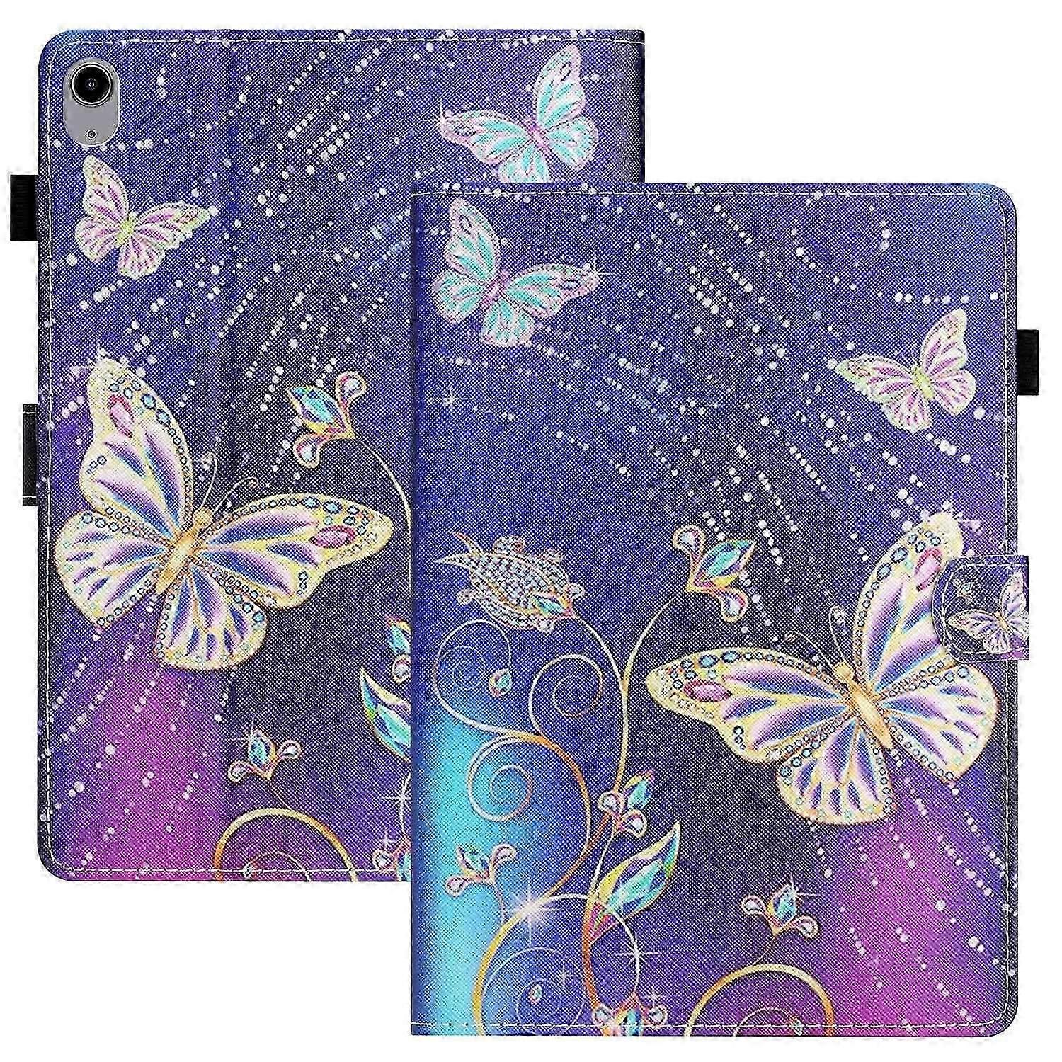 Anti-Drop Tablet Case for iPad (2025) 10.9 (2022) PU Leather Folio Flip Cover Pattern Printing Shock