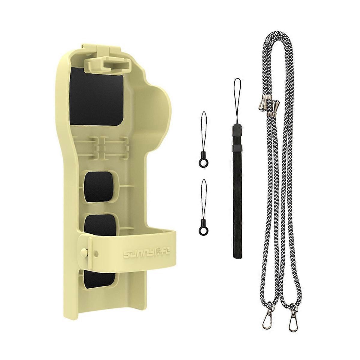 for 3 Protective Case Camera Lens Screen Anti-Fall Upper Cover Storage Bring Rope Accessor Yellow