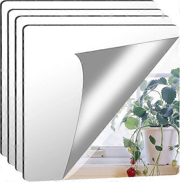 Self-adhesive acrylic mirror, 8-piece set, making the space more attractive