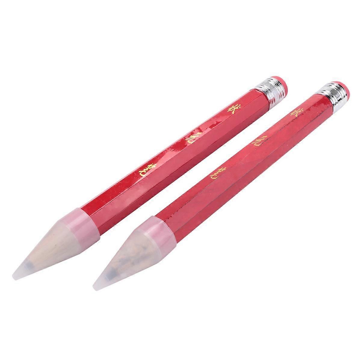 6 Pcs Wooden Jumbo Pencils for Prop, Funny Big Pencil Huge Giant Pencil 14 Inch Pencil and School S