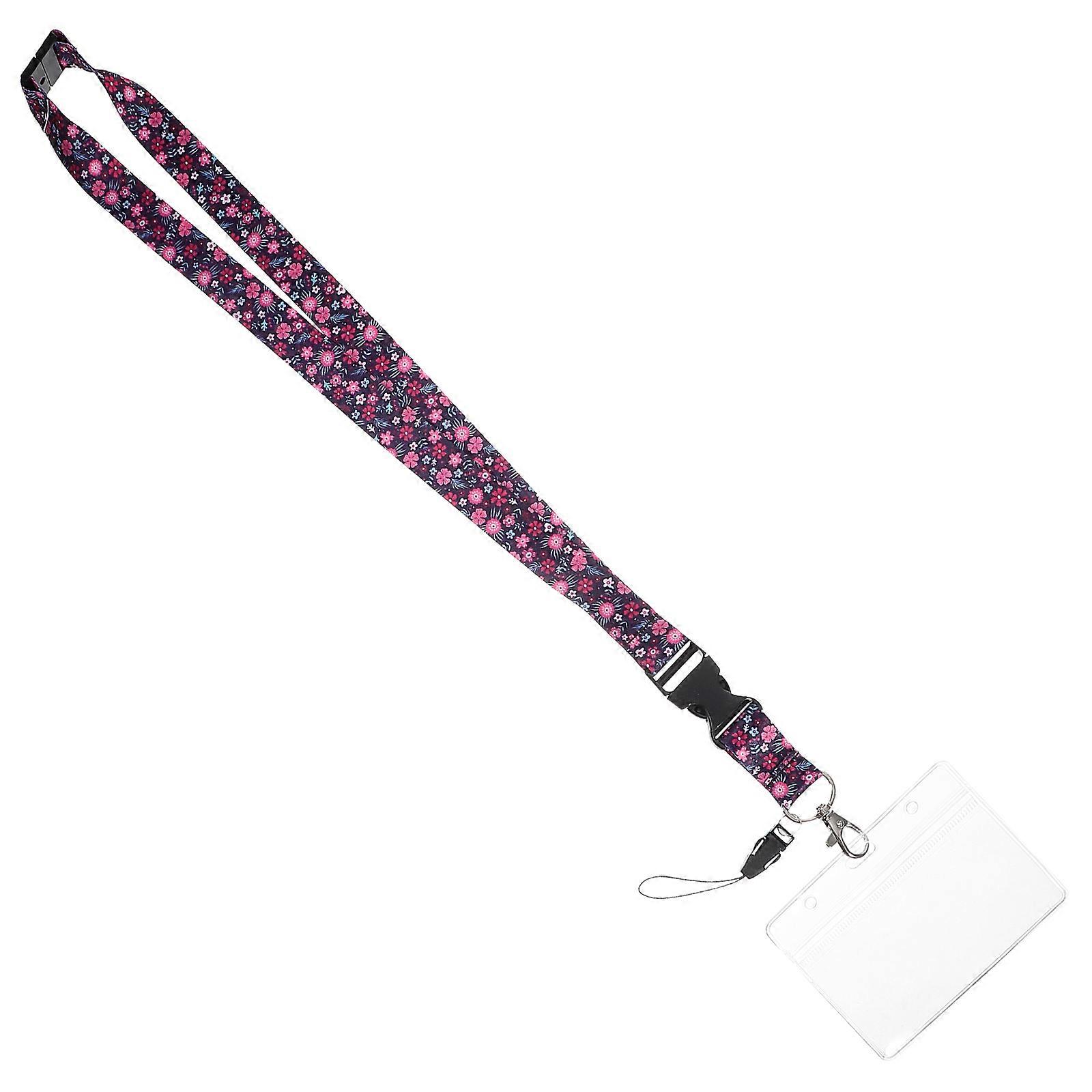 Polyester Id Card Holder Lanyard Name Tag Holder With Lanyard Credit Card Protection 9.80X8.00X0.20CM 1Pack