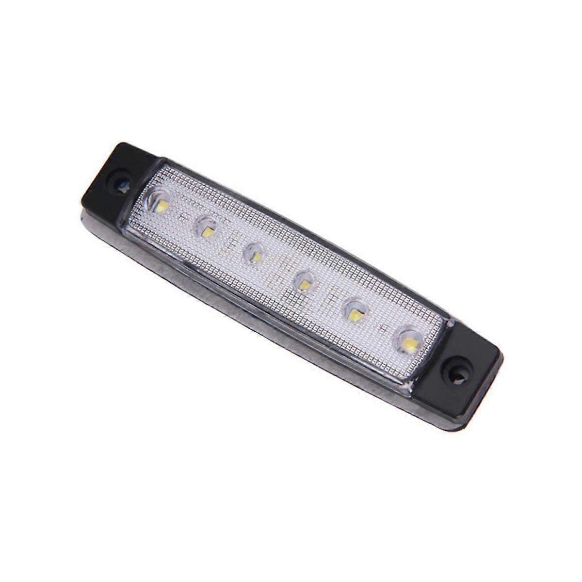 Tail Light for Trailer with White Color ABS Material DC 12V Voltage Waterproof Corrosion Resistant Bright Efficient 6