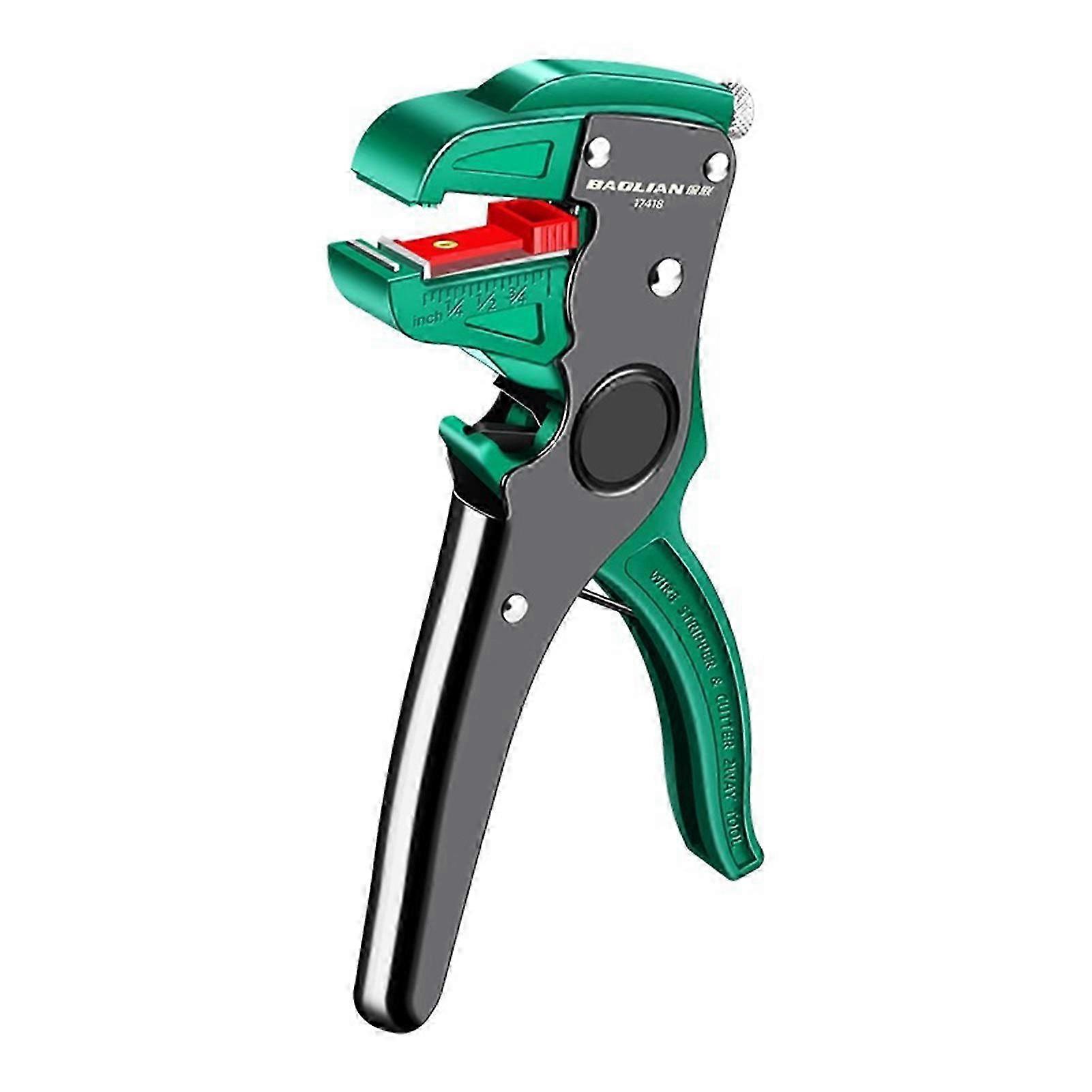 Manual Wire Stripping Pliers for Electricians with Cutter Function