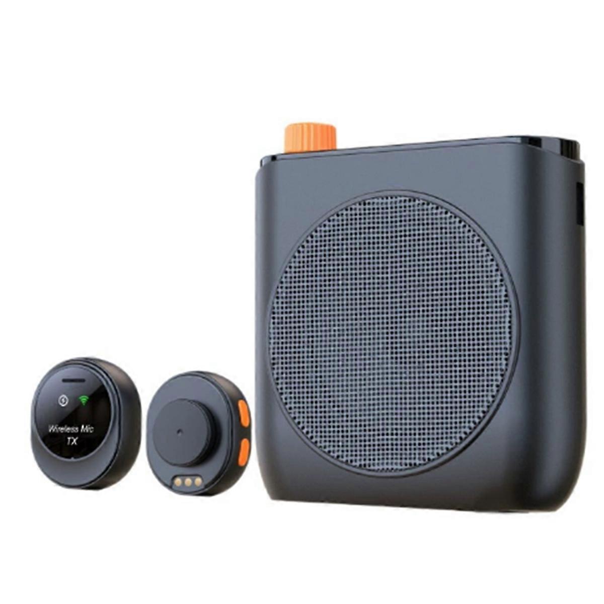 Bezprzewodowy wzmacniacz głosu J98 z mikrofonem krawatowym, przypinany głośnik Bluetooth z etui ładującym do Te