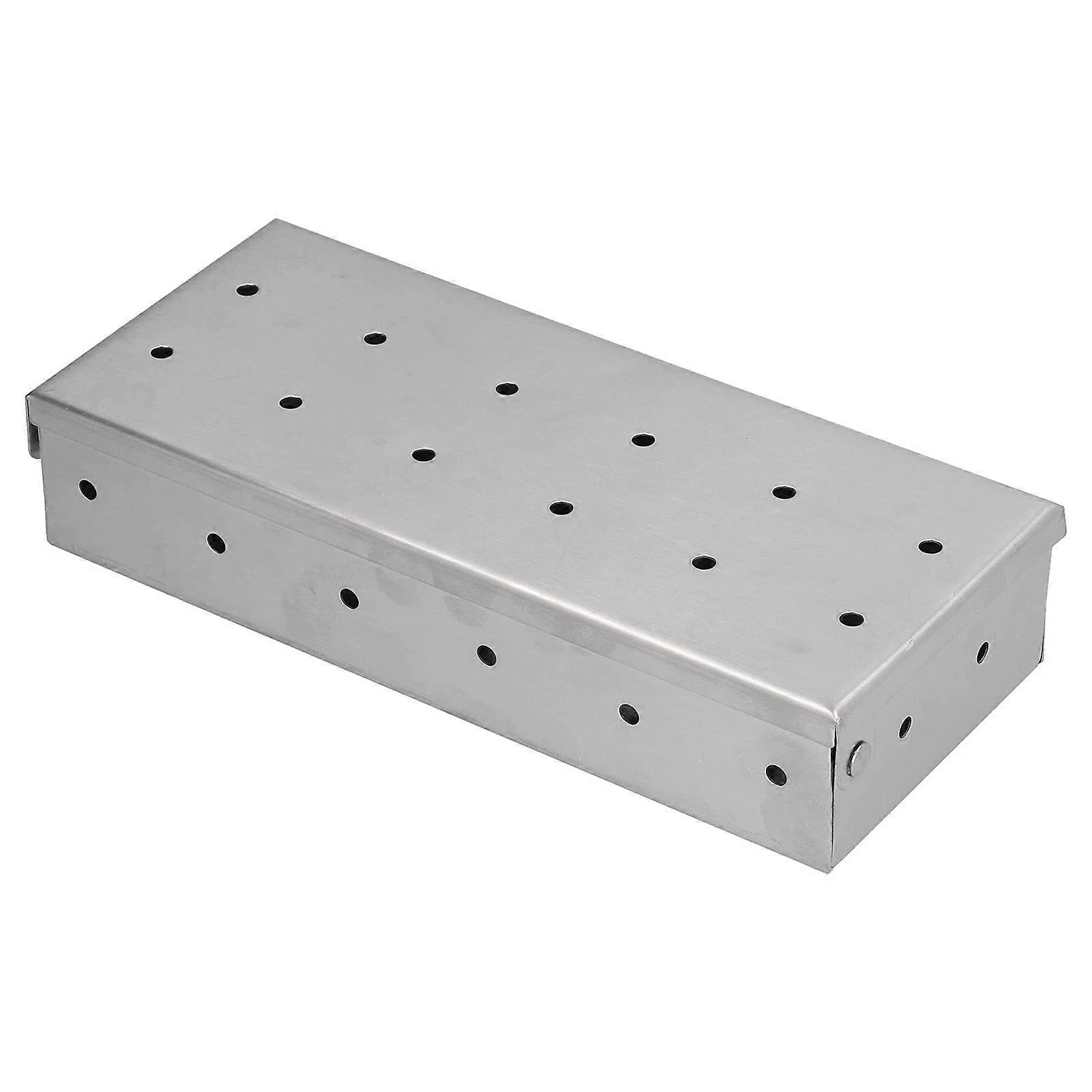 BBQ Gadgets Smoker Box Vent Design  Compatibility For Charcoal And Gas Grills Durable Easy To Use