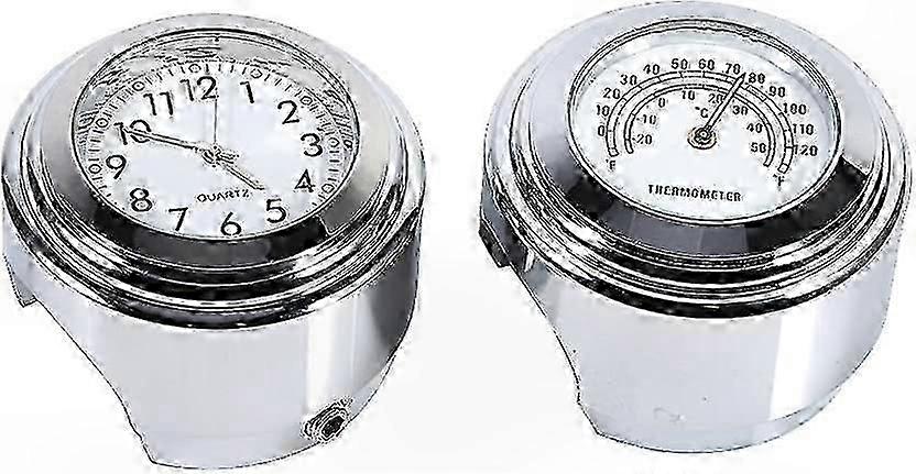 Waterproof Digital Clock and Thermometer for 7/8" Handlebars