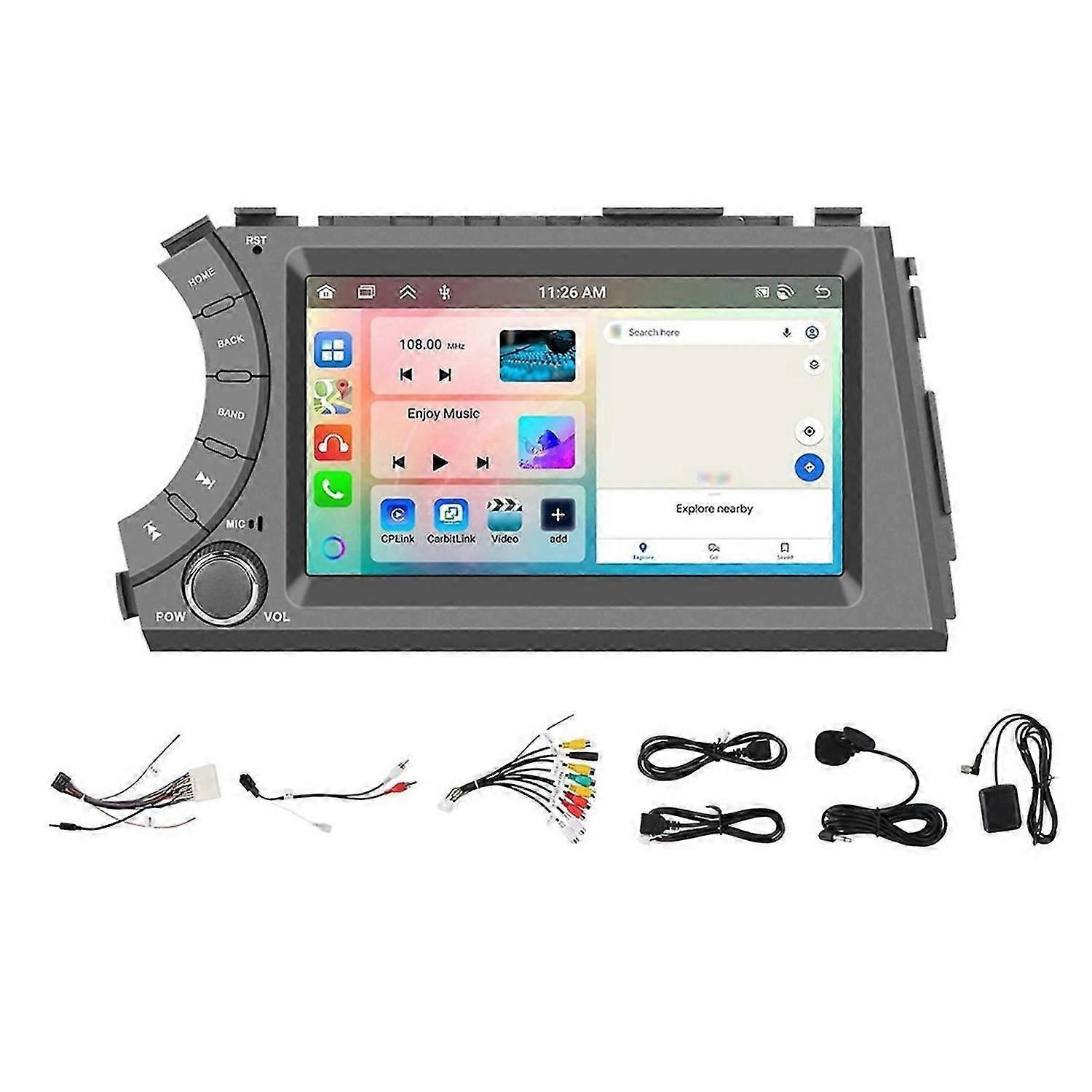 7 Inch Car Radio Android Multimedia Player for Actyon 2012-2014 Car Audio CarPlay Navigation Bluetoo