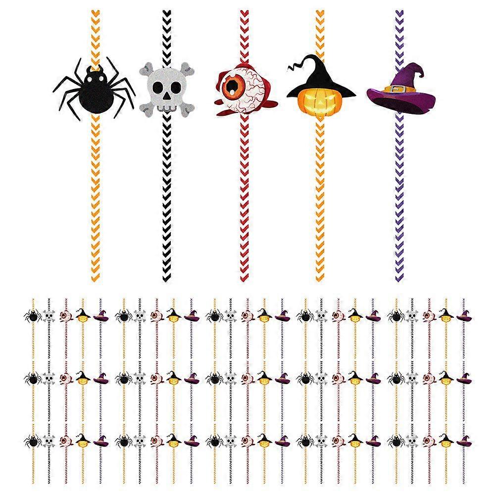 1 Set Halloween Thema Trinkhalme Saft Strohhalme Party Trinkhalme Party Saft Strohhalme Dekore