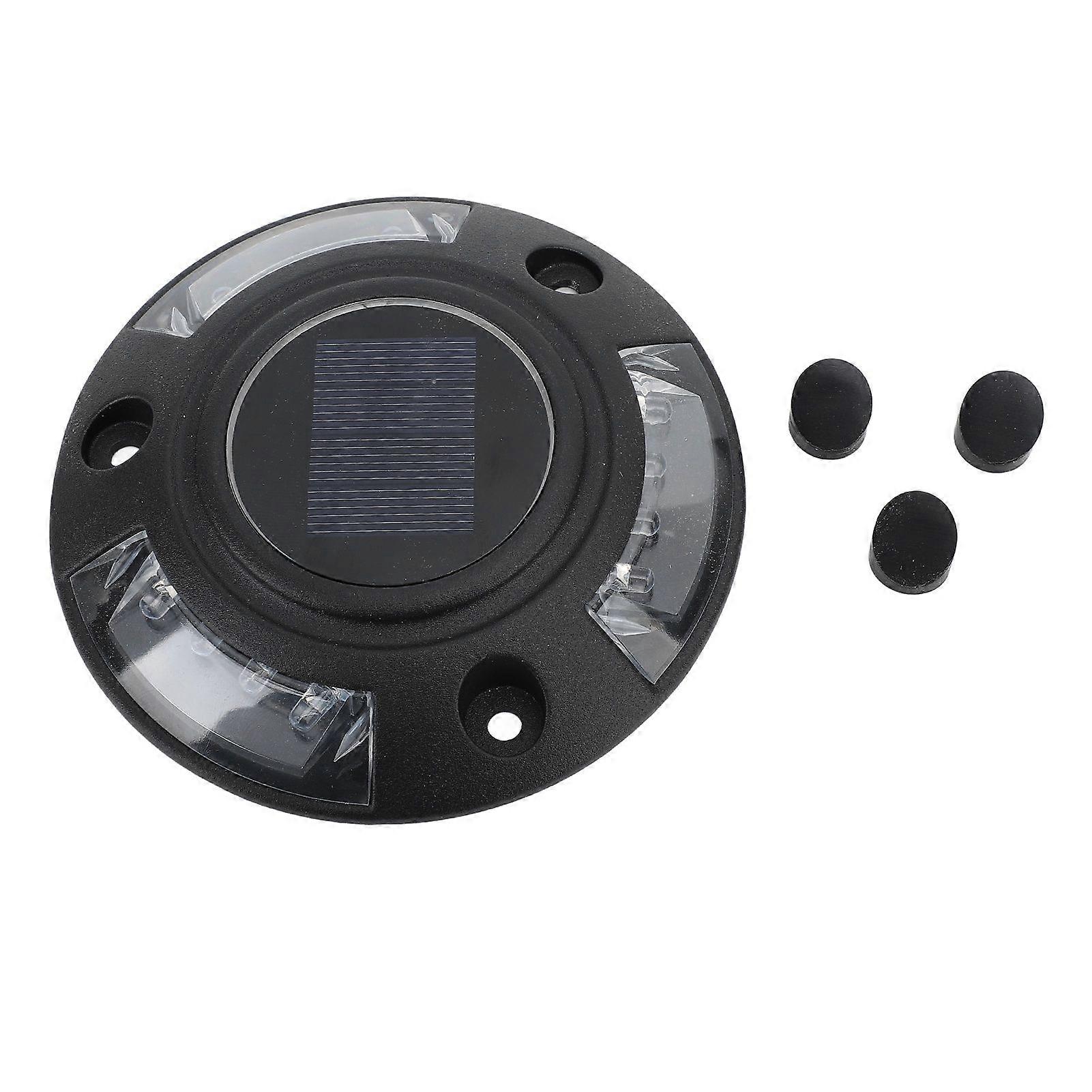 Solar Driveway Marker Light Aluminium Alloy Solar Powered Outdooor Waterproof LED Road Studs Lamp for Sidewalk Pathway White Light