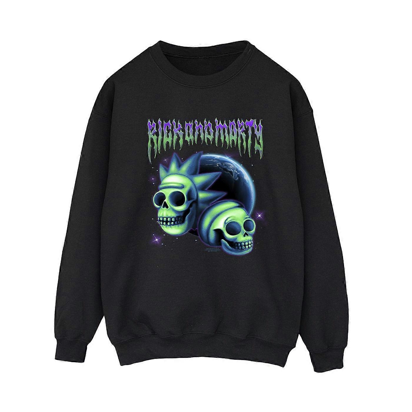 Rick And Morty Dames/Dames Space Skull Sweatshirt