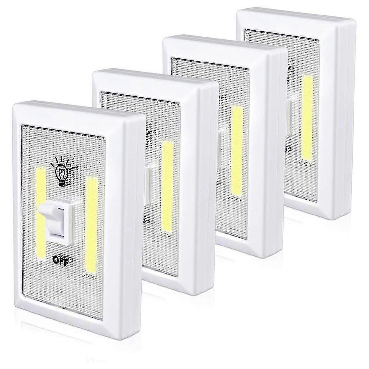 4pack Closet Light, Battery Operated Tap Light, Bright Switch Light,