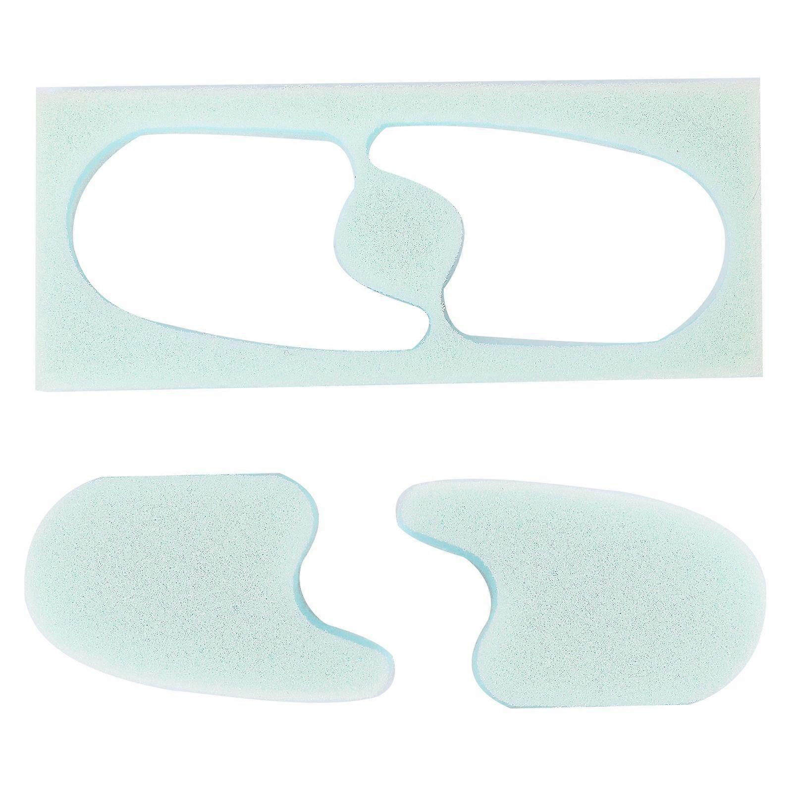 Breatheable Foam Toe Spacers Pain Relief Washable Reusable Sponge Toe Separators Blue