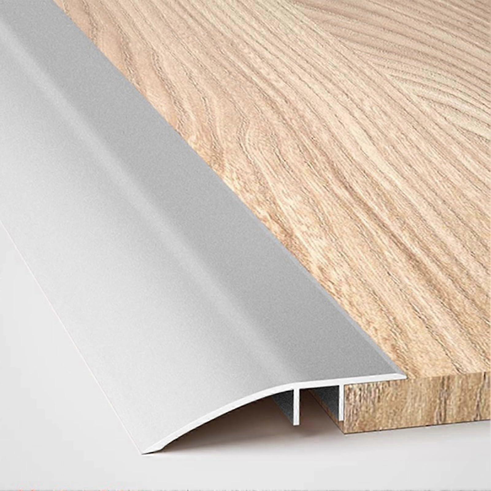 Floor Transition Strip High to Low Thresholds Edging Cover for Wood Floor, Aluminum Alloy Threshold Ramp