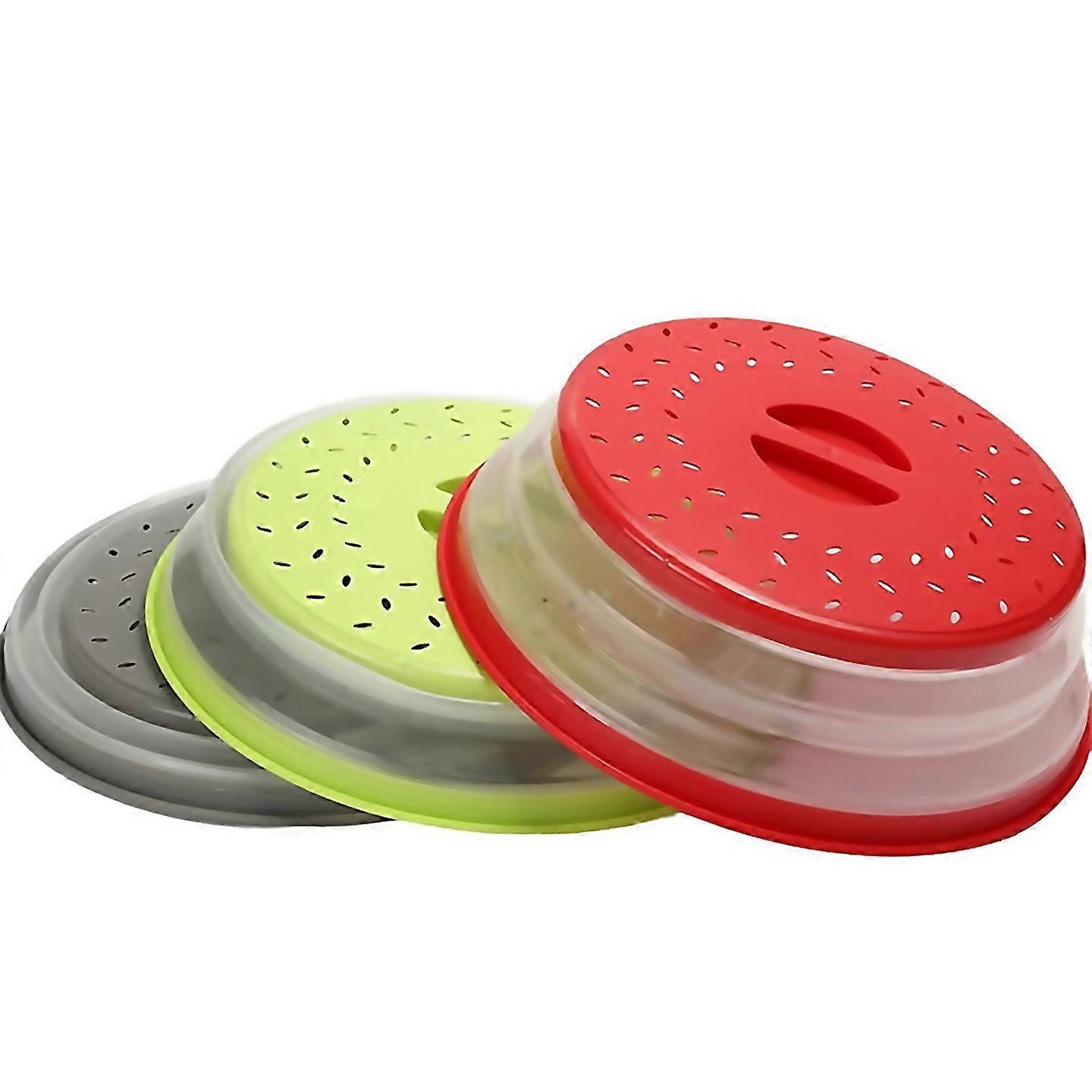 For 2in1 Foldable Microwave Splash Guard And Vegetable Washing Strainer