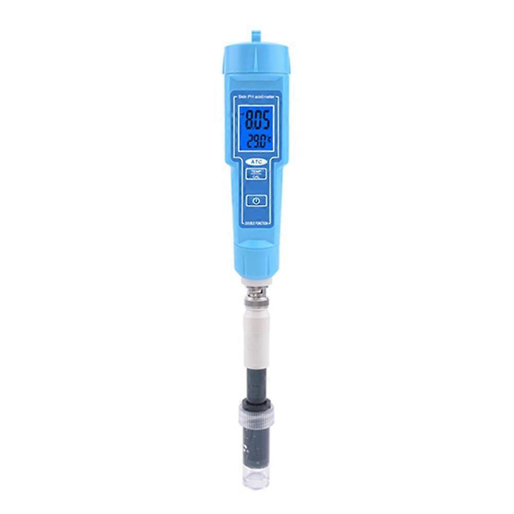 PH Meter Acidity Meter Water Quality Tester Temperature Meter for Cosmetics Skin Water Lab Milk Fruit Meat