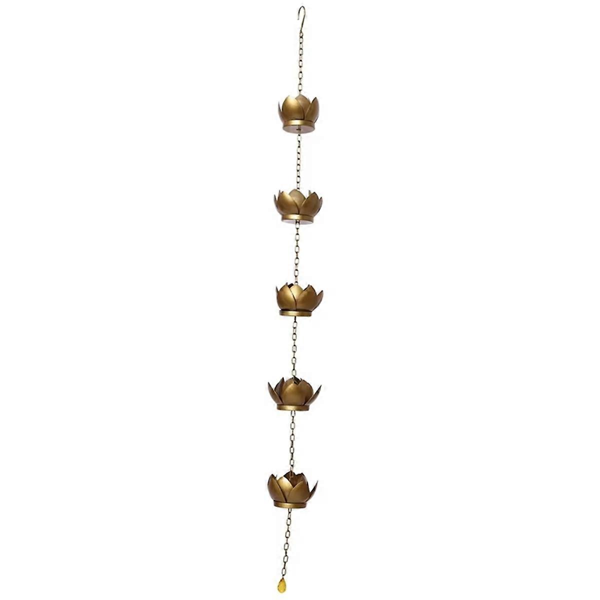 Lotus Rain Chain SetIncludes Rain Chain Gutter Adapter